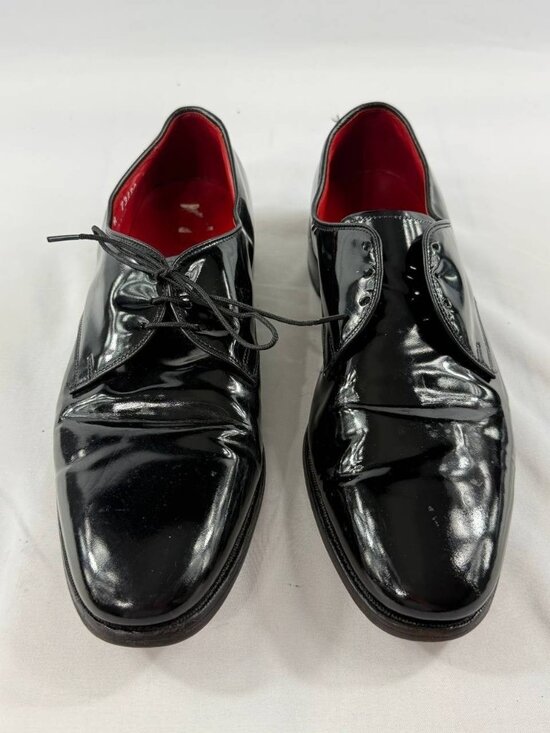 Allen Edmonds Spencer Patent Leather Derby Shoes Black 11 A Narrow USA Tuxedo main image 8